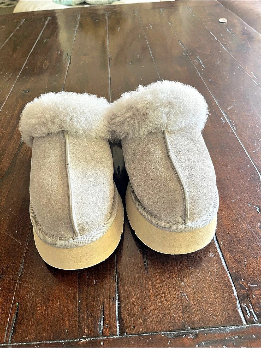 UGG Tazz Slippers Beige /gray US 7